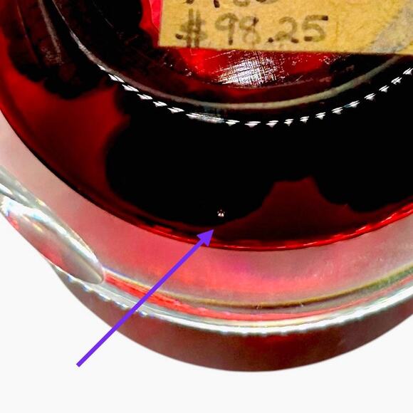 Perthshire Paperweight 1985 PP32 Q Ltd Ed Miniature Millefiore Faceted Ruby Red - Picture 5 of 8